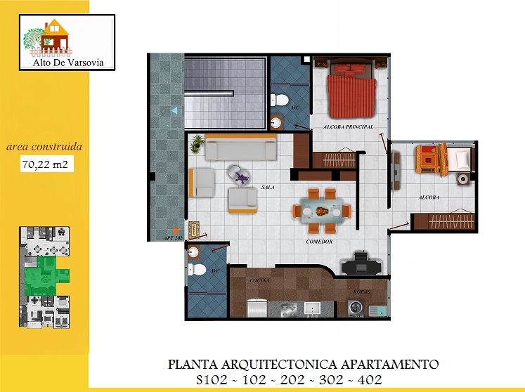 Alto Rincón Planta 2 Hab